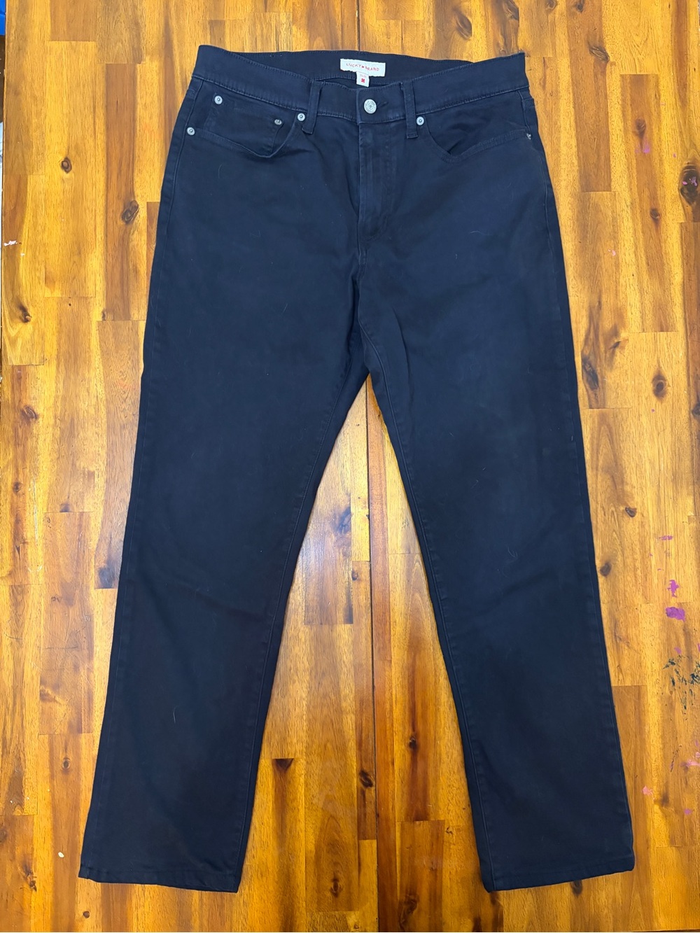 Lucky Brand Black Straight-Leg Jeansz size 33